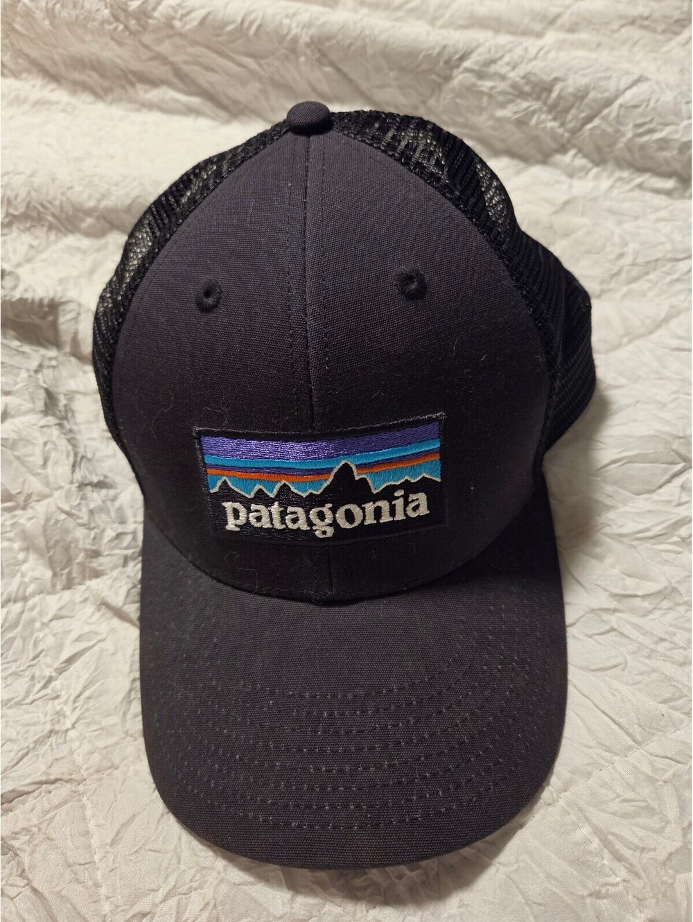 Patagonia Black Mesh Back Trucker Hat
